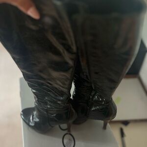 black Patton leather boots size 38 (8).